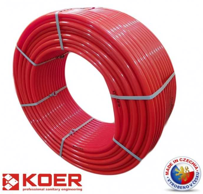 Труба для тёплого пола KOER PEX-B EVOH 16*2,0 (RED)